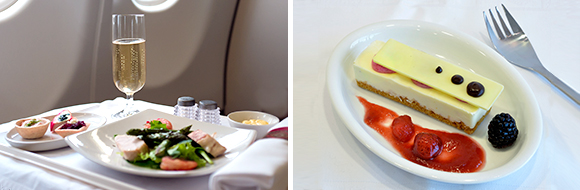 Business Class cuisine with South African Airways