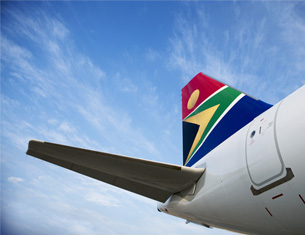 
		c plane tail with blue sky
	